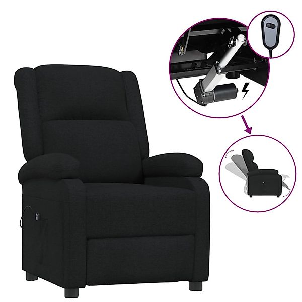 vidaXL Relaxsessel Elektrisch Schwarz Stoff 3098355 günstig online kaufen