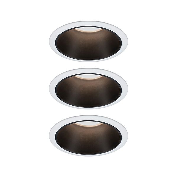 Paulmann "LED Einbauleuchte 3-Step-Dim Cole Coin 3er-Set IP44 rund 88mm Coi günstig online kaufen