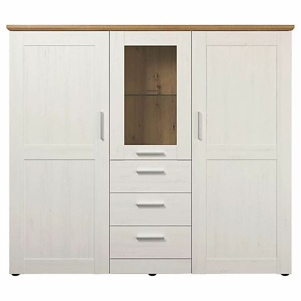 Highboard Shade weiß Pinie Nachbildung Eiche Artisan Nachbildung B/H/T: ca. günstig online kaufen