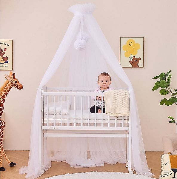 Alavya Home® Betthimmel 12 Meter Tüll Moskitonetz mit 2 Bommeln und Himmels günstig online kaufen