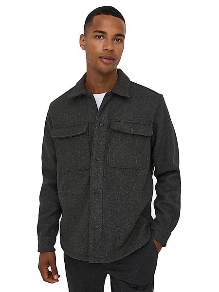 Only & Sons Herren Freizeit Hemd ONSASH - Relaxed Fit günstig online kaufen