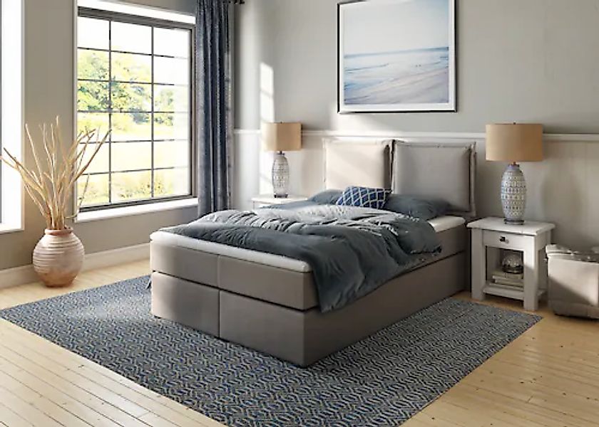 Home affaire Boxspringbett "Lysann", 5fach verstellbares Kopfteil, in 4 Bre günstig online kaufen