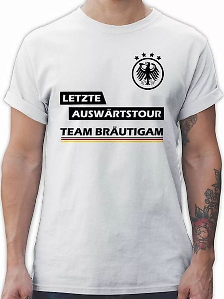 Shirtracer T-Shirt Letzte Auswärtstour Team Bräutigam JGA Männer günstig online kaufen