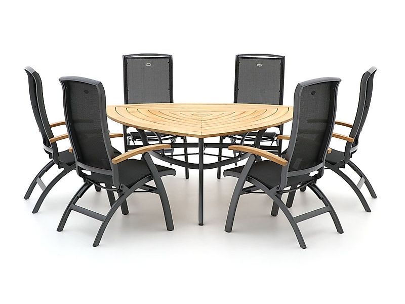 Hartman Da Vinci/Triangular 170 cm Gartenmöbel-Set 7-teilig verstellbar günstig online kaufen