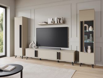 MIRJAN24 Wohnwand Helsinki II, (4er-Set, Vitrine, günstig online kaufen