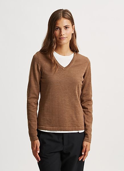V-Ausschnitt Pullover 100% Merinowolle günstig online kaufen
