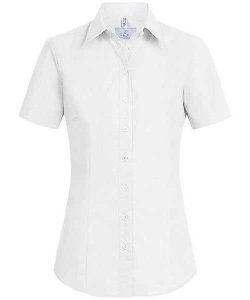 GREIFF Kurzarmbluse Greiff Corporate Bluse Damen BASIC Regular-Fit Weiß günstig online kaufen