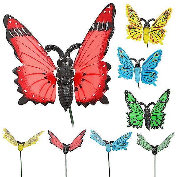 CEPEWA Gartenstecker Gartenstecker Schmetterling 4er Set günstig online kaufen