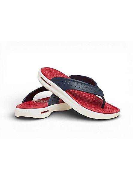 Crocs Sandale InMotion LiteRide Flip navy/rot/weiss Badeschuh günstig online kaufen