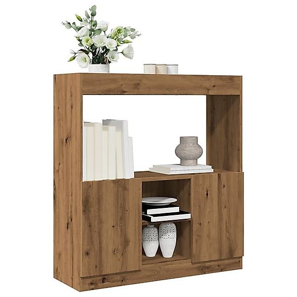 vidaXL Bücherregal Highboard Artisan-Eiche 92x33x100 cm Spanplatte günstig online kaufen