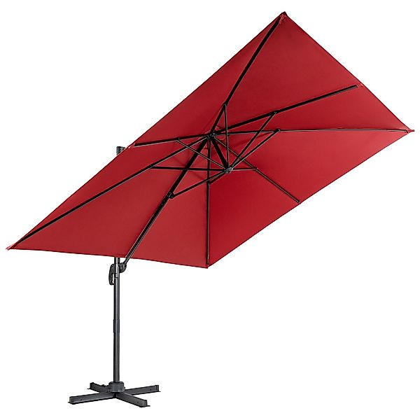 COSTWAY Sonnenschirm Balkon Ampelschirm, Ø300x300cm, neigbar, günstig online kaufen