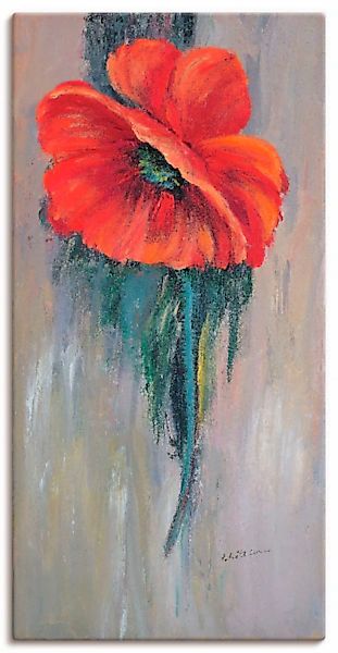 Artland Leinwandbild "Roter Mohn III", Blumen, (1 St.), auf Keilrahmen gesp günstig online kaufen