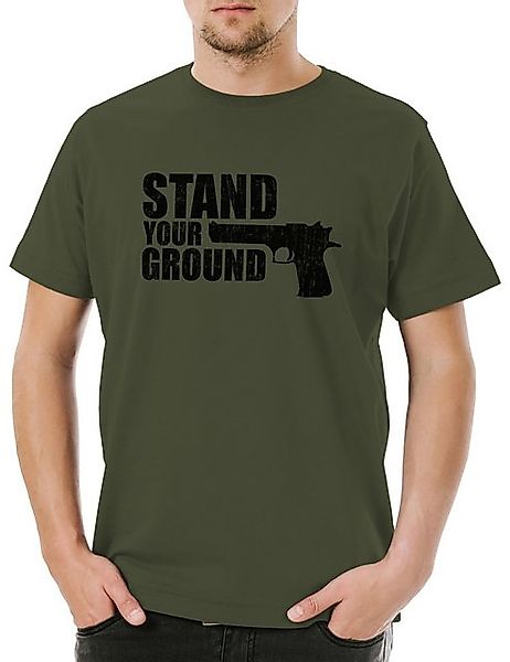 Urban Backwoods Print-Shirt Urban Backwoods Stand Your Ground Men Herren T- günstig online kaufen