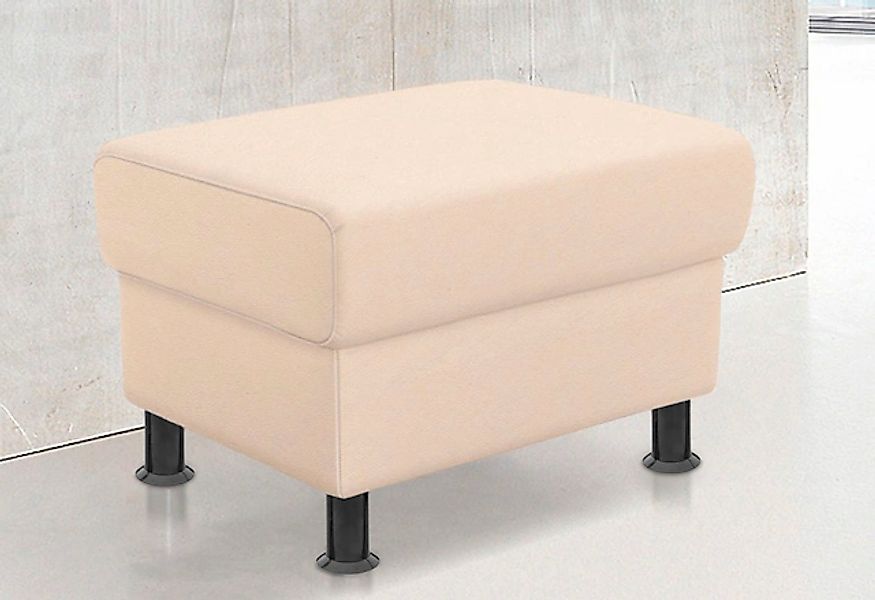 TRENDMANUFAKTUR Hocker »Rondo, Polsterhocker zur Serie, Breite 67 cm, Füße günstig online kaufen
