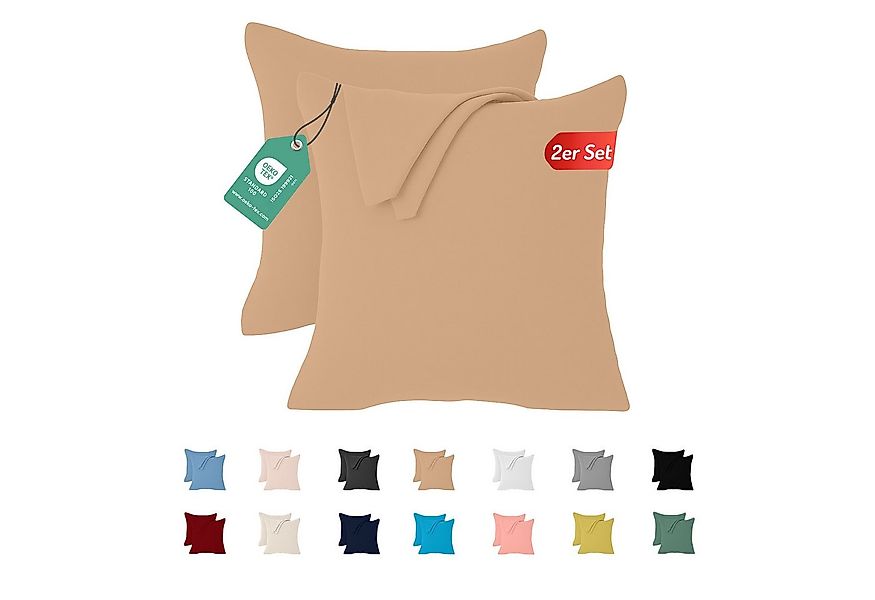livessa Kissenbezug 2er Set Kissenbezug - Verdeckter Reißverschluss - Kopfk günstig online kaufen