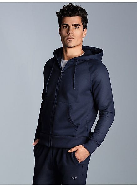 Trigema Sweatjacke "TRIGEMA Sweatjacke mit Kapuze" 1 Stk. tlg. günstig online kaufen