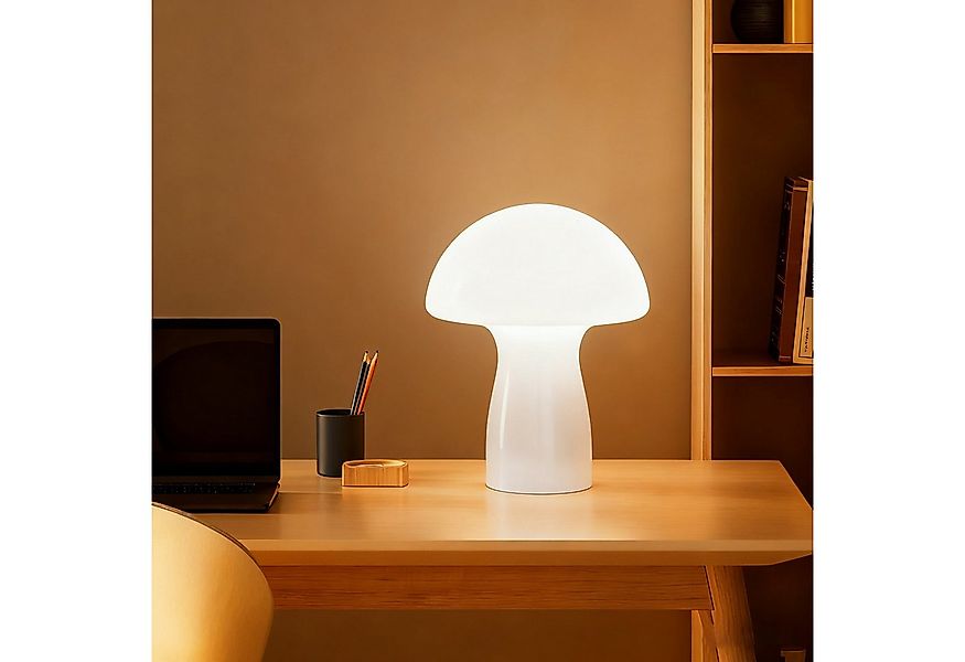 OTTO home Tischleuchte Grunni, ohne Leuchtmittel, Pilz-Tischleuchte: Opalgl günstig online kaufen