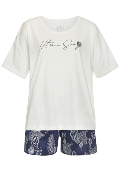 Vivance Dreams Shorty Set, 2 Stk. tlg., Schönes Muschel-Muster günstig online kaufen