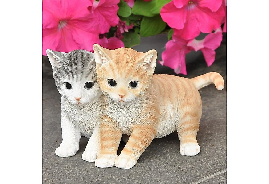 dazikemo Gartenfigur Gartenfigur Deko Figur Katzenpaar junge Katzen günstig online kaufen