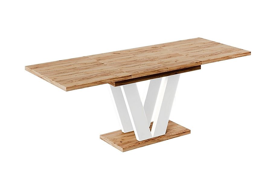 Endo-Moebel Essgruppe "Lara White" 130-210cm ausziehbar, Tischgruppe, für 6 günstig online kaufen