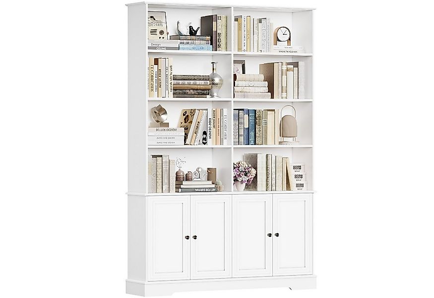 Homfa Bücherregal 185 cm hohes Bücherschrank Standregal Büroregal, Bücherre günstig online kaufen