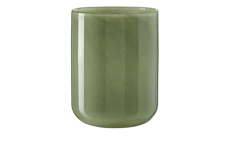 HOME STORY Vase   ¦ grün ¦ Glas ¦ Maße (cm): H: 23  Ø: 18 Accessoires > Vas günstig online kaufen