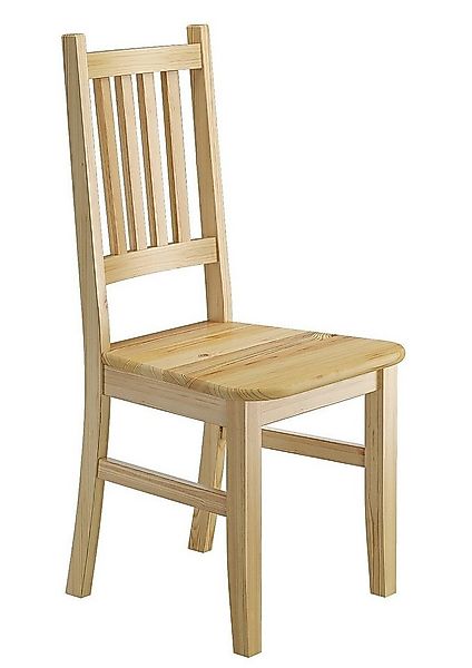 ERST-HOLZ Esszimmerstuhl Schlichter Holz-Küchenstuhl Massivholzstuhl Esszim günstig online kaufen