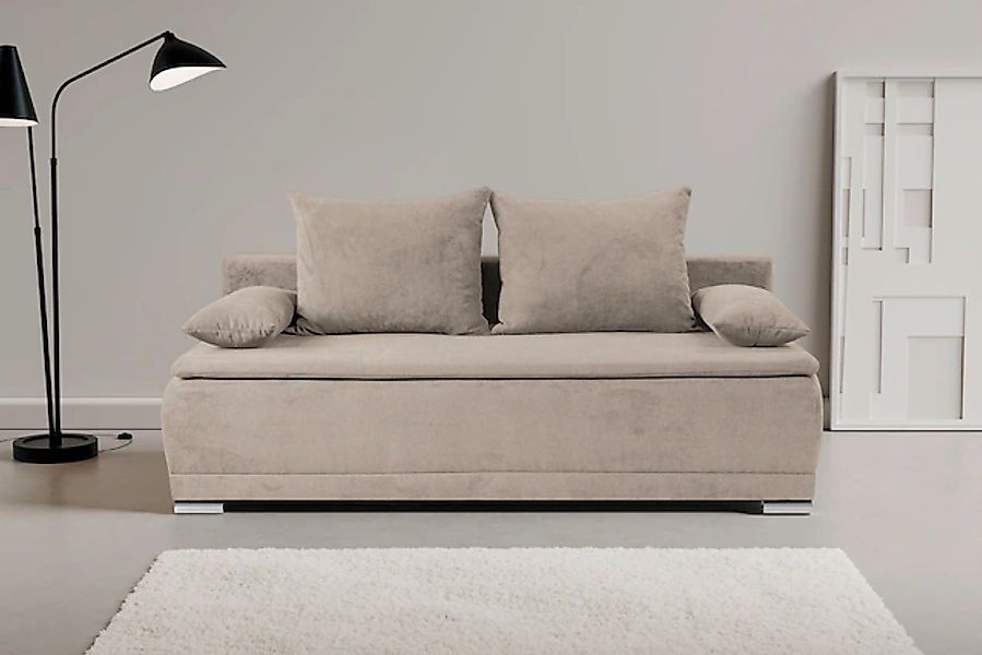 WERK2 Schlafsofa "Biggi komfortabel & elegant, Schlaffunktion, Bettkasten, günstig online kaufen
