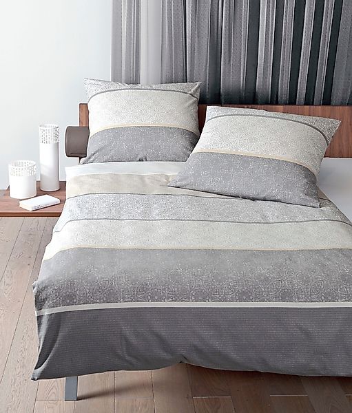 Janine Bettwäsche Warnemünde, Mako-Satin, 2 teilig, günstig online kaufen