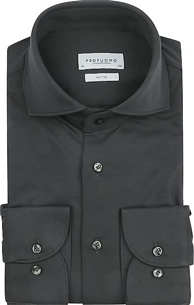 Profuomo Knitted Hemd Dunkelgrün - Größe 40 günstig online kaufen
