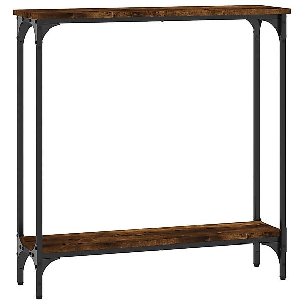 vidaXL Beistelltisch Konsolentisch Räuchereiche 75x22,5x75 cm günstig online kaufen