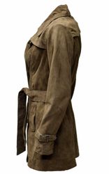 Zimmert Leather Ledermantel Anna Trenchcoat Wildleder günstig online kaufen