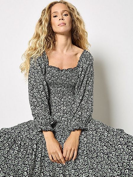 Apricot Midikleid Gemustert günstig online kaufen