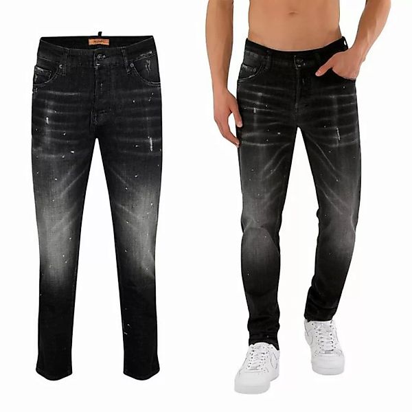 Myproblems Bequeme Jeans Myproblems Jeans Schwarz Herren Regular Fit Design günstig online kaufen