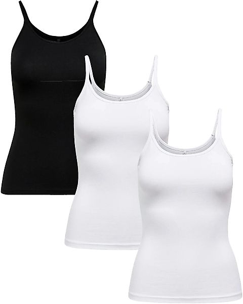 ONLY Spaghettitop (3er-Pack) Basic Trägertops in günstig online kaufen