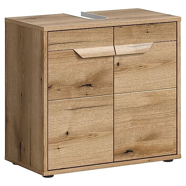 freiraum Waschbeckenunterschrank Zeno in Evoke Oak, Spannplatte/MDF - 64x60 günstig online kaufen