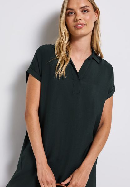 STREET ONE Shirtkleid mit geschlitztem Ausschnitt günstig online kaufen
