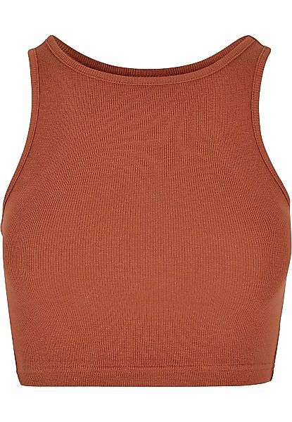 URBAN CLASSICS Muskelshirt "Urban Classics Damen Ladies Cropped Rib Top", ( günstig online kaufen