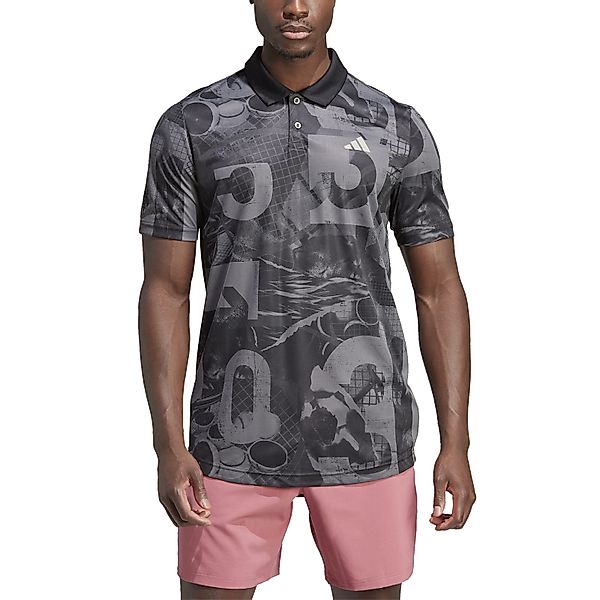 adidas Performance Poloshirt Club Graphic grau günstig online kaufen