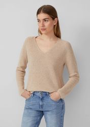 s.Oliver Longpullover Strickpullover Strickpullover aus Baumwollmix günstig online kaufen