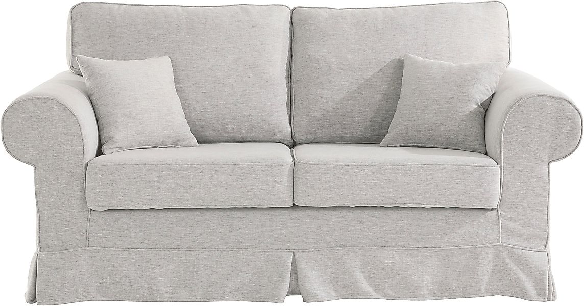 Home affaire 2-Sitzer "Shadmoor", Hussenoptik, in uni oder mit Blumendruck günstig online kaufen