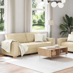 vidaXL Sofa 2-tlg. Sofagarnitur mit Kissen günstig online kaufen