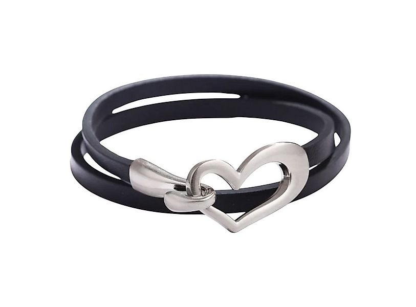 KARMA Wickelarmband Damen Herz PU Leder Armband Lederarmband modern (Herzar günstig online kaufen