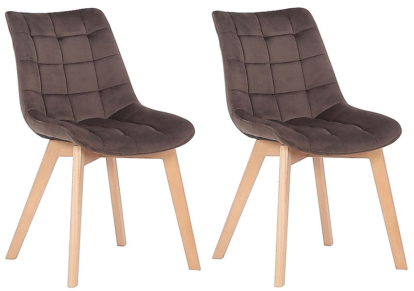 CLP Esszimmerstuhl Passaic Samt (2er Set), günstig online kaufen