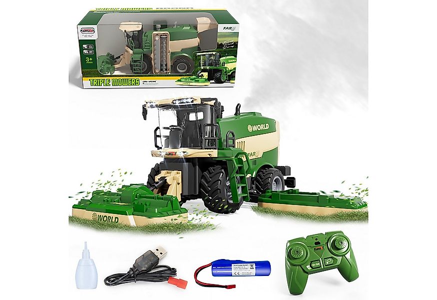 Esun RC-Traktor RC Mähwerk Spielzeug, Ferngesteuerter Mähdrescher Ferngeste günstig online kaufen