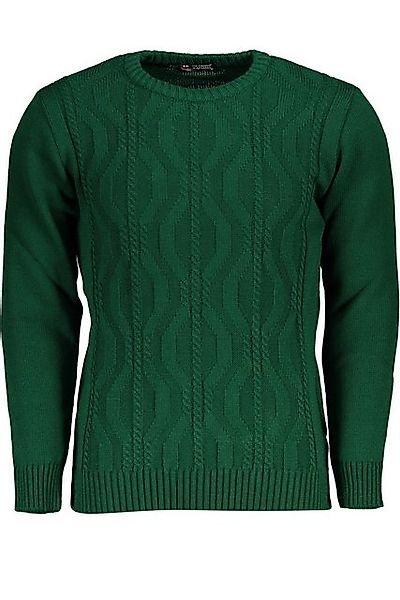 U.S. GRAND POLO Strickpullover Grüner Herren Pullover mit Zopfmuster und Ko günstig online kaufen