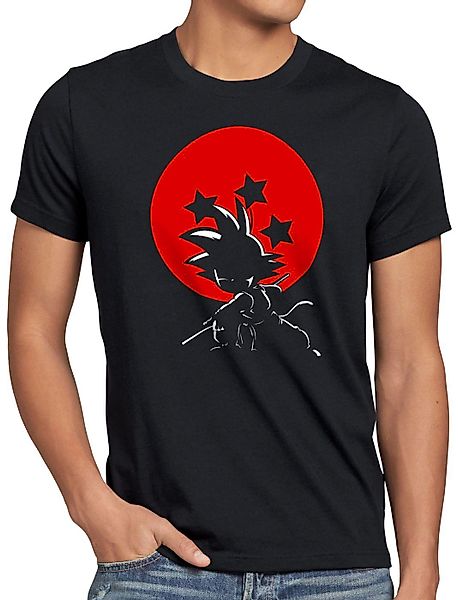 style3 T-Shirt Young Goku Sunset balls günstig online kaufen