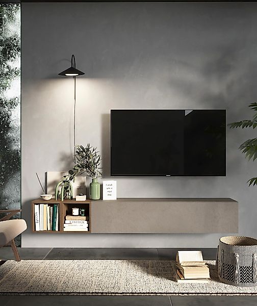 INOSIGN Wohnwand "INFINITY, 2tlg. Breite 194 cm, Höhe variabel, Wohnwand" S günstig online kaufen