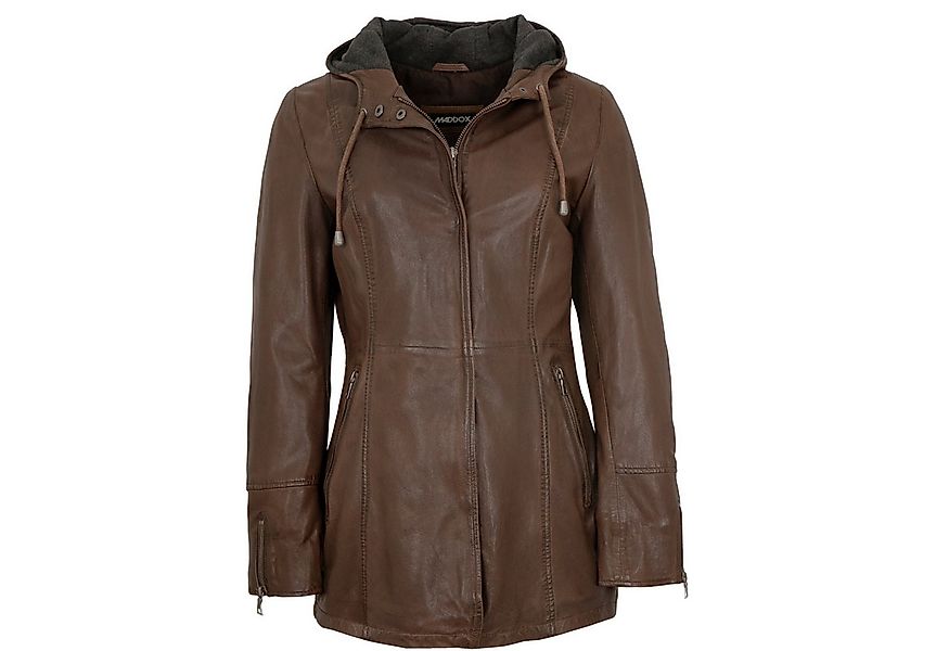 Maddox Lederjacke Jesica MADDOX - Damen Ledermantel Longjacke Lammnappa Kap günstig online kaufen