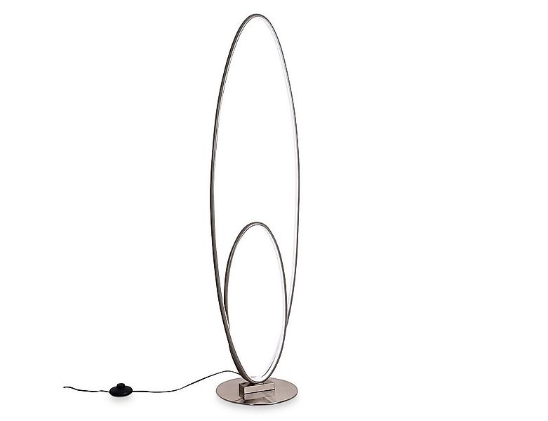 hofstein Stehlampe »Arce«, dimmbare Stehleuchte in Grau/Weiß, Leuchte mit 2 günstig online kaufen